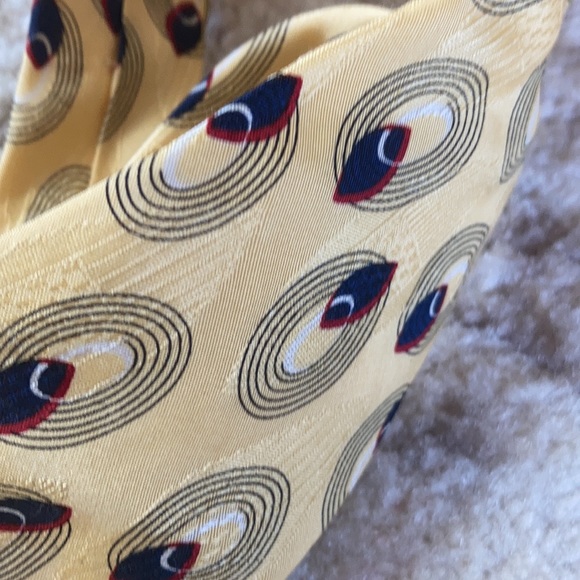 5/$25 Ferrell Reed for Mobley (local high end store) silk Art Deco look tie - Picture 4 of 6